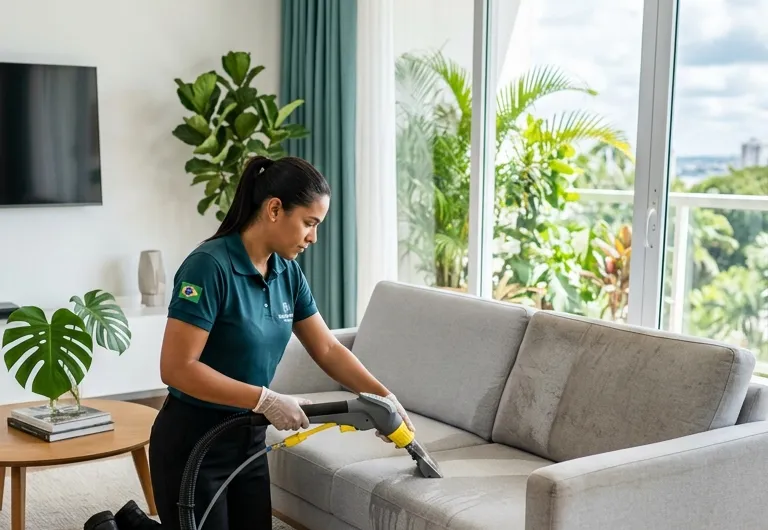 Execução de higienização profissional de estofados Noroclean